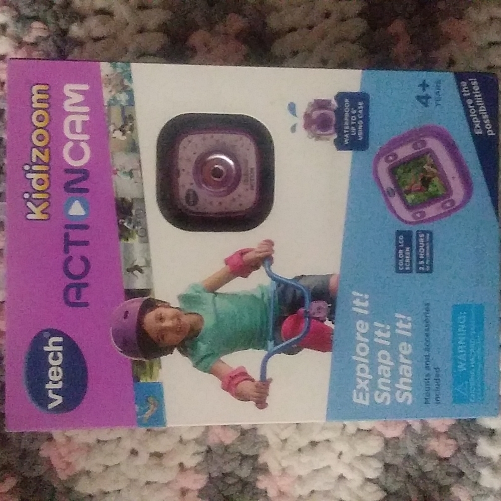 Purple Vtech Kidizoom Action Cam NIB for kids or adults. Great gift see pics